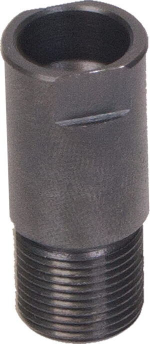 Black steel ATI GSG 1911 silencer adapter with 1/2x28 threaded end