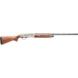 Browning A5 Upland 20 gauge shotgun with nickel receiver and walnut stock, 28 inch barrel