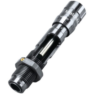 RCBS MatchMaster Competition Seating Die 25 Creedmoor with deep blued finish and oversized micrometer adjustment knob