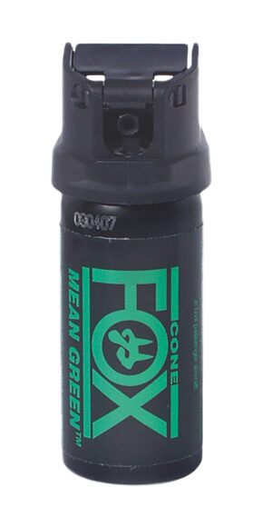 Fox Labs Mean Green 6% H20C 2 oz pepper spray canister black with green dye