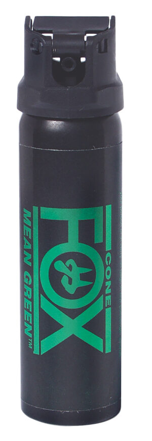 Fox Labs Mean Green 36MGS 3 oz pepper spray canister, black with green marking dye