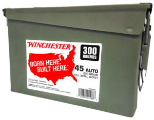 Winchester USA .45 ACP 230 gr FMJ 300-round ammo can