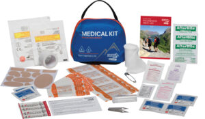 Adventure Medical Kits Mountain Day Tripper Lite first aid kit in blue with reflective mountain logo