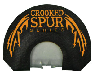 Foxpro Crooked Spur V-Cut diaphragm turkey call - black, Three-Half Reed, 3.5 prophylactic reeds