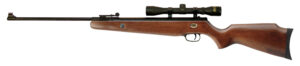 Beeman 1051 Teton .177 pellet air rifle with 4x32mm scope and black hardwood stock