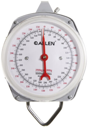Allen Sportsman's 550 lb hanging scale with hooks and lb/kg readout