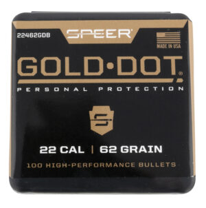 Speer Gold Dot .224 62 gr Soft Point bullets box of 100