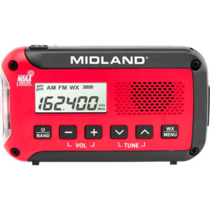 Midland Emergency Radio ER10VP with AM/FM and Weather Alert, built-in flashlight