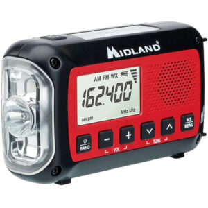 Midland Dynamo crank radio AM/FM weather alert with 2600mAh battery