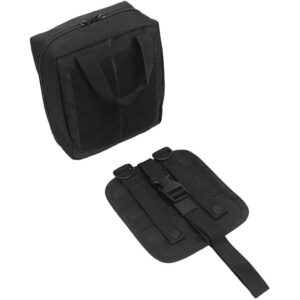 Elite First Aid GP IFAK black vehicle first aid kit with MOLLE straps and headrest mounting panel