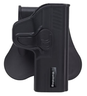 Bulldog Rapid Release OWB Paddle Holster for S&W M&P Shield EZ, right hand, black polymer