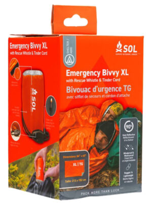 Adventure Medical Kits SOL Bivvy XL emergency bivvy in bright orange