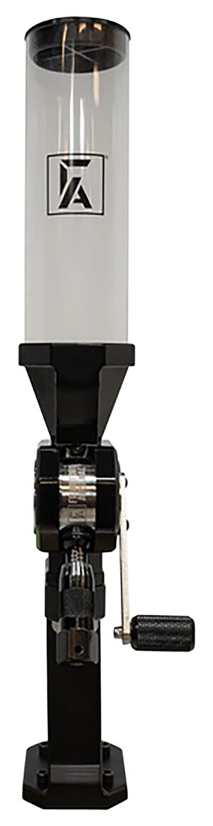 Frankford Arsenal bench top powder measure with stand, compatible with .22-.50 cal, black