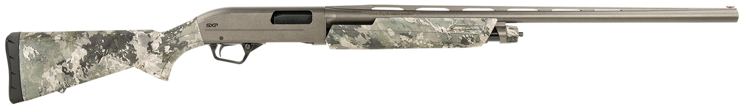 Winchester Repeating Arms 512447392 SXP Hybrid Hunter 12 Gauge 3″ Chamber 4+1 (2.75″) 28″, Gray Barrel/Rec, TrueTimber VSX Furniture, TruGlo Fiber Optic Sight, Includes 3 Invector-Plus Chokes