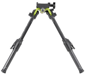 MDT GRND-POD bipod green and black, carbon fiber and aluminum, height adjustable 4.5-9 in