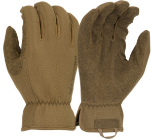Pyramex VGTG20TM Operator Gloves in Medium, Brown synthetic leather