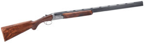 Rizzini Round Body EM 12 Gauge 29 inch vent rib side-by-side shotgun with coin-anodized silver receiver and Turkish walnut st