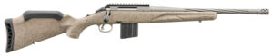 Ruger 46927 American II Ranch Full Size 6.5 Grendel 10+1 16.10" Cobalt Cerakote Spiral Fluted Threaded Barrel & Alloy Steel Receiver w/Picatinny Rail, Flat Dark Earth Splatter Adj LOP Synthetic Stock