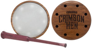 Foxpro CRIMSONCRYS Crimson Crystal friction turkey call in cherry wood with glass tone board