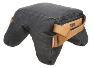 Birchwood Casey Steady-Shot Echo Bag heavyweight black waxed canvas front and rear shooting bag