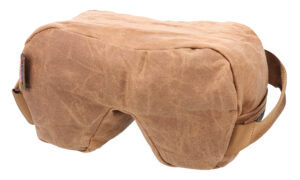 Birchwood Casey Steady-Shot Foxtrot ultralight tan wax canvas rear shooting bag