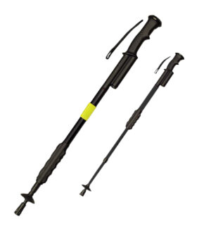 PSP Zap Hike 'N Strike black aluminum stun device with removable reflective safety band