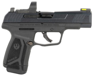 Ruger 3521 Max-9 Long RD 9mm pistol with 4in barrel, optic-ready serrated slide and black polymer frame