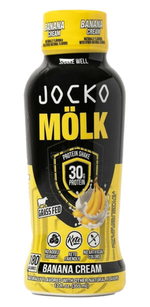 JOCKO FUEL Banana Cream Protein Shake 12 oz 12-pack product image