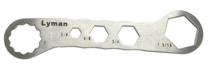 Lyman Brass Smith Die Wrench 7631250 stainless steel with five openings for die lock nuts