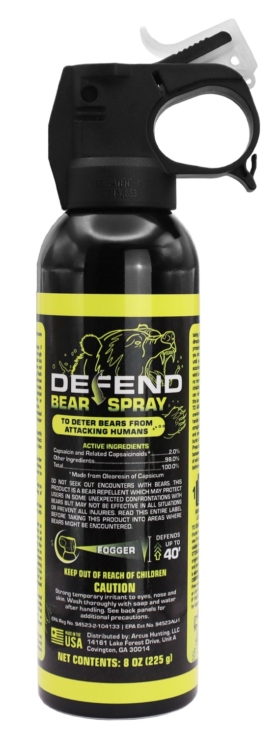Dead Down Wind Defend Bear Spray 8 oz aerosol canister front label