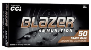 Box of 50 CCI Blazer Brass 9mm 147 grain Total Metal Jacket ammunition