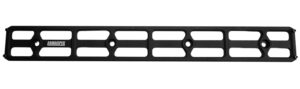 Armaspec ARCA Rail 12 Slot M-LOK black anodized rail on white background