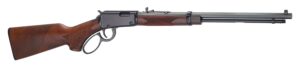 Henry H1 Western Frontier .22 lever-action rifle 20-inch blued octagon barrel walnut stock