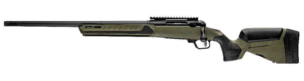 Savage Arms 32651 110 Core Hunter Full Size 6.5 Creedmoor 10+1 22″ Medium Heavy Fluted Barrel, Arca Rail Forend, Hunter Green AccuStock w/AccuFit V2 Synthetic Stock, Left Hand