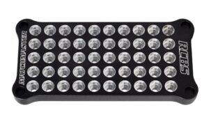 RCBS MatchMaster multi-cartridge reloading block holding .223 and .308 cases with 50-round capacity