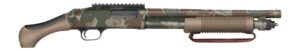 Mossberg 590 Bliksem AfterShock 12 gauge with Rhodesian Brushstroke camo and FDE grip