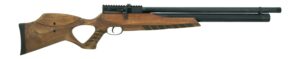 JTS Airacuda Max .22 PCP air rifle with hardwood thumbhole stock and 18 inch barrel