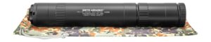Black Griffin Armament Revolution 45 MOD 4 modular pistol suppressor shown full length