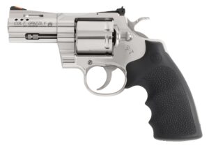 Colt Grizzly .357 Magnum 3-inch stainless revolver with black Hogue OverMolded grips