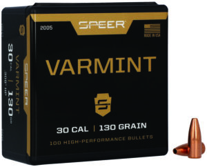 Speer 130 gr .308 Jacketed Hollow Point (JHP) bullets 100 per box