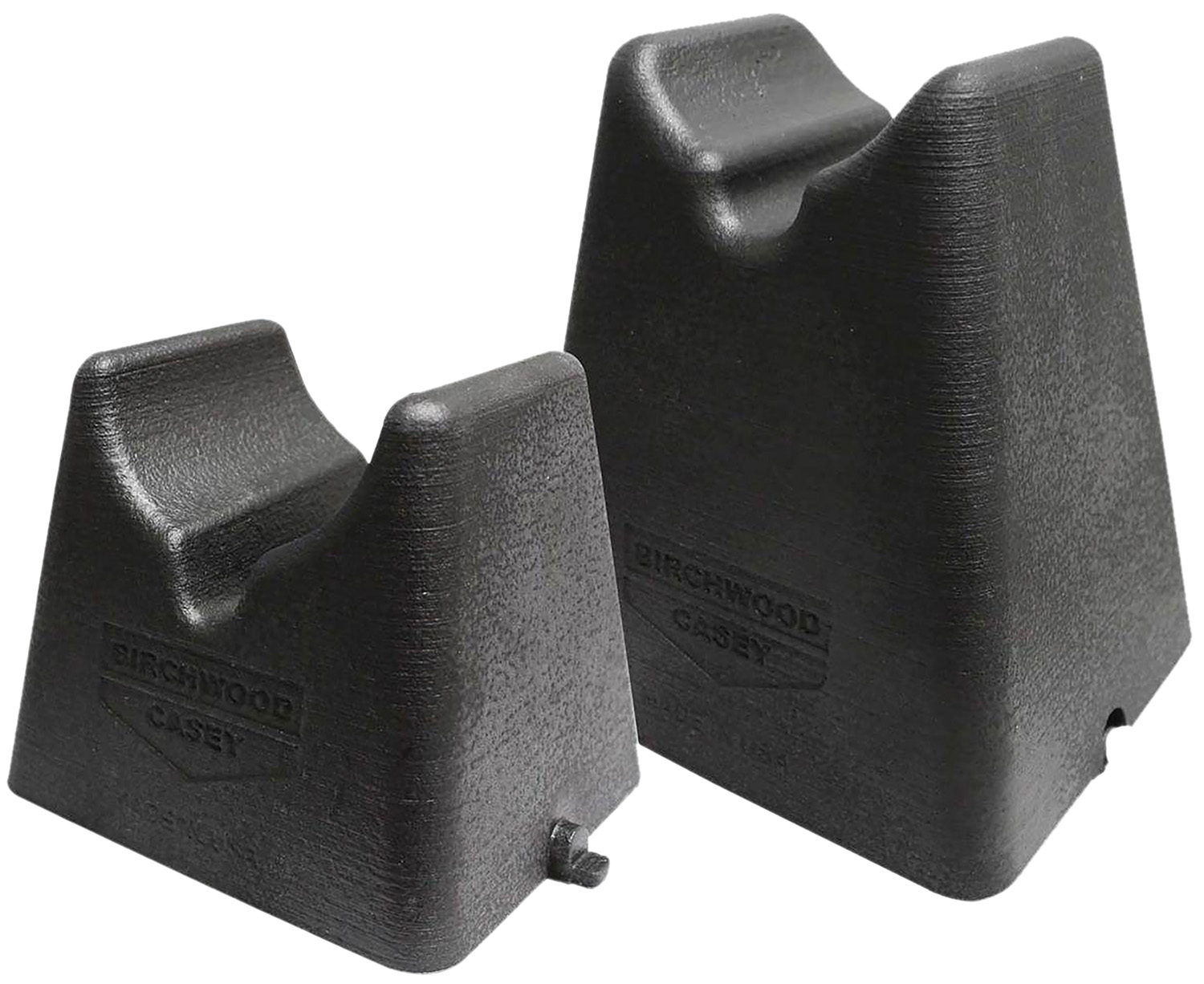 Birchwood Casey Nest Rest 2-piece rubber shooting rest, black, large and small
