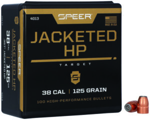 Speer 125 gr Jacketed Hollow Point .38 cal (.357) 100-count box
