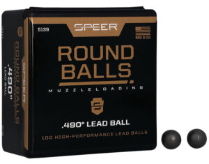 Speer Muzzleloader Round Lead Balls .490 176 gr, 100 per box