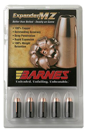 Barnes Expander MZ .45 cal (.400") 195 gr muzzleloader bullets with sabot, 15 count box