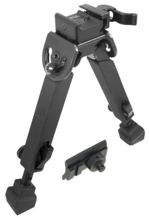 UTG TLBP20QA Armored Quick Detach Bipod 6-8.5 in metal with rubber feet