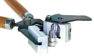 Lee Precision double-cavity .490 round ball mold with handles and sprue plate
