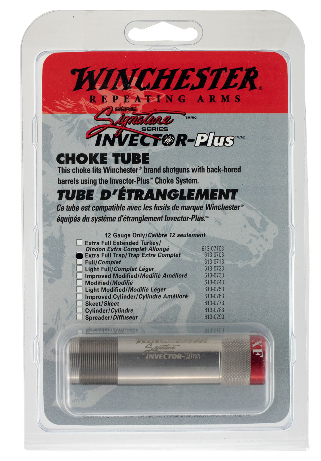 Winchester 6130713 Invector Plus Signature full choke tube 12 Gauge 17-4 stainless