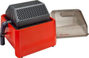 Hornady Rotary Media Sifter red and black with clear polycarbonate lid