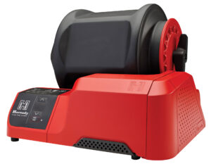 Hornady Rotary Case Tumbler 110 Volt red and black unit with six-liter drum