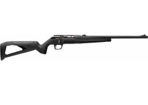 Winchester Xpert Shadow SR .17 WSM bolt action rifle with black polymer stock and threaded barrel